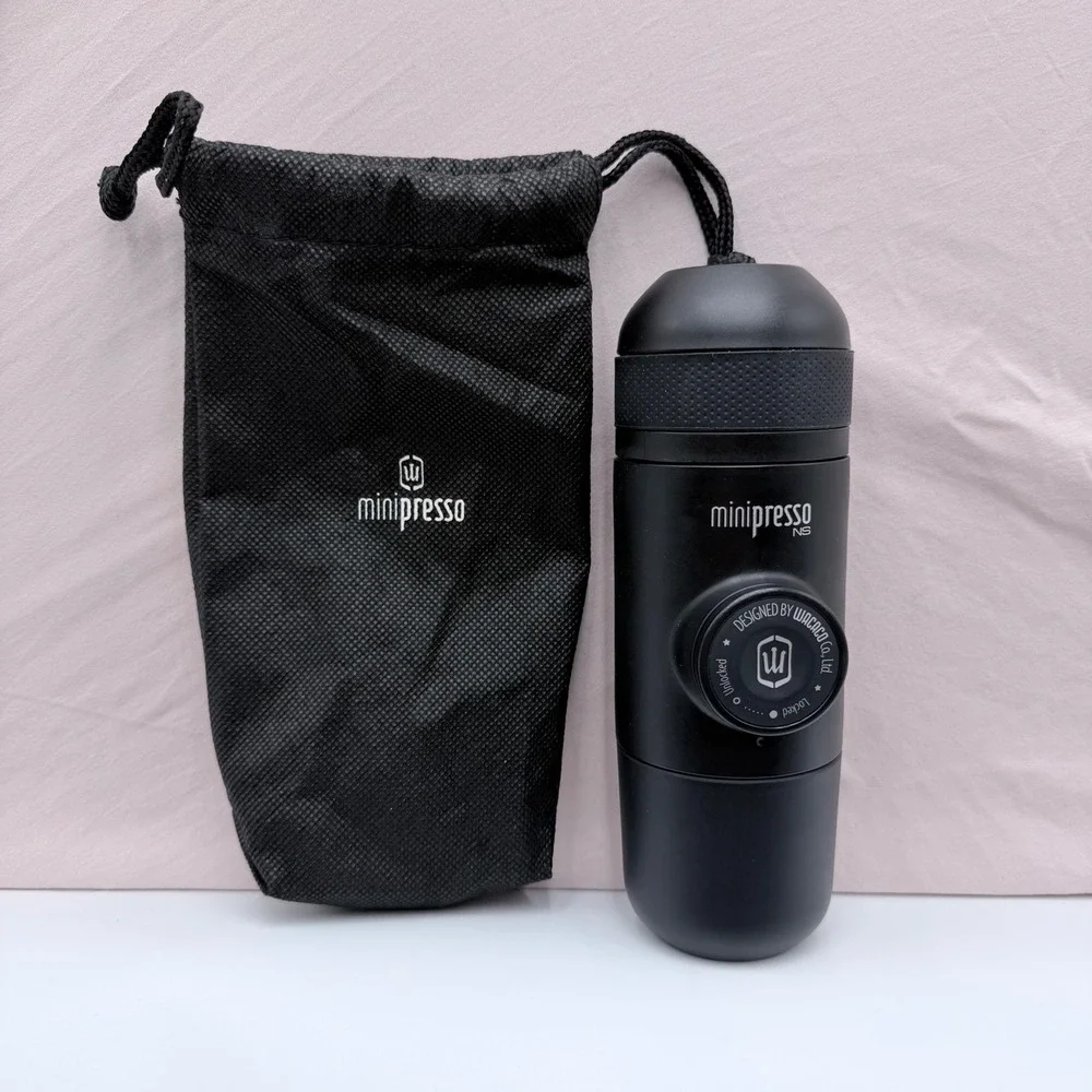 Wacaco Minipresso NS Portable Espresso Machine Black Handheld Coffee Maker